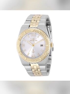 Invicta Two-Tone Gold and Silver Men's Bracelet Watch